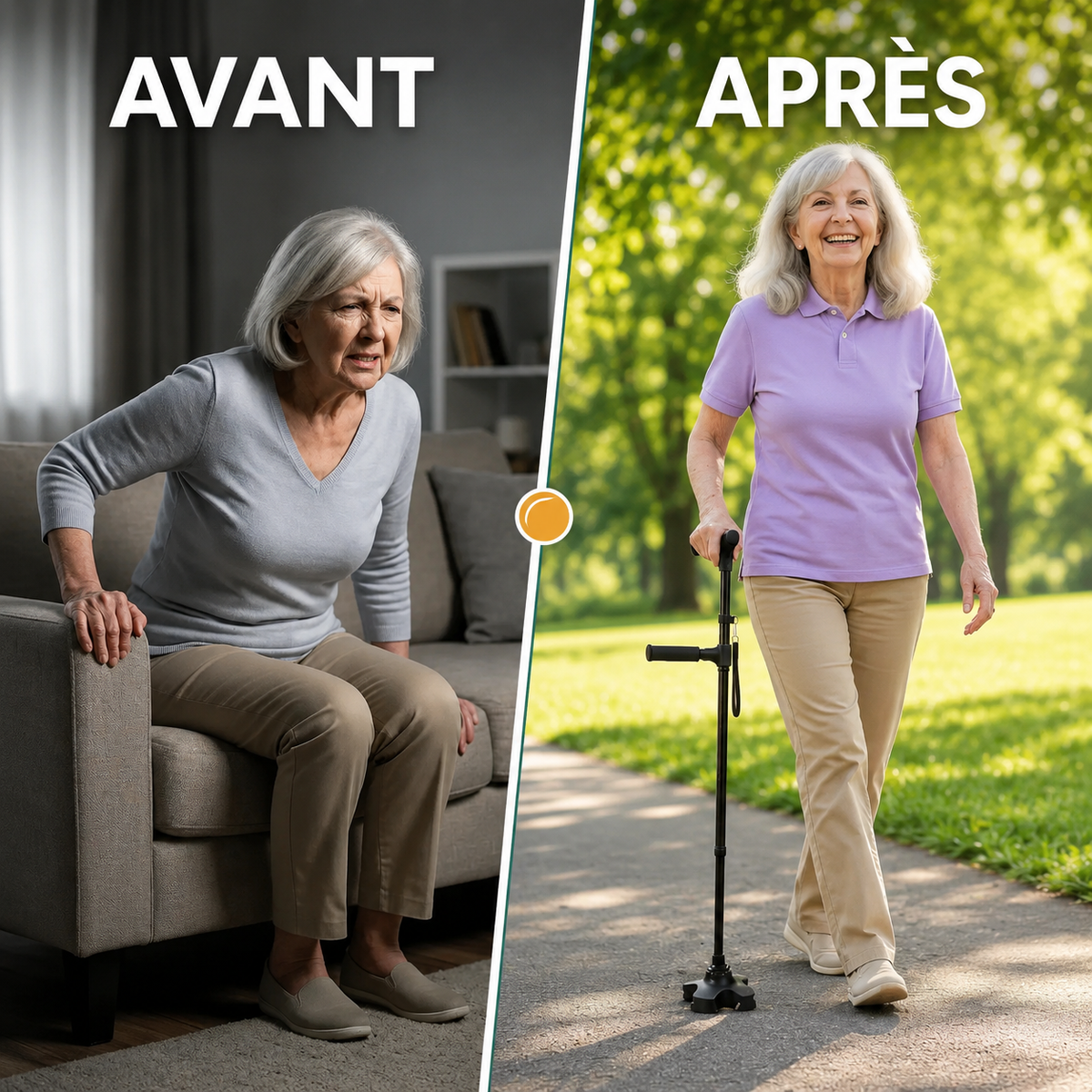 La canne d'appui Vivelan