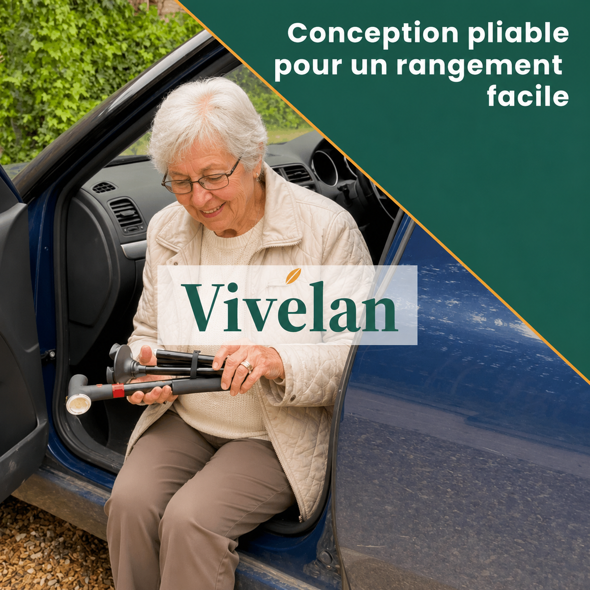 La canne d'appui Vivelan