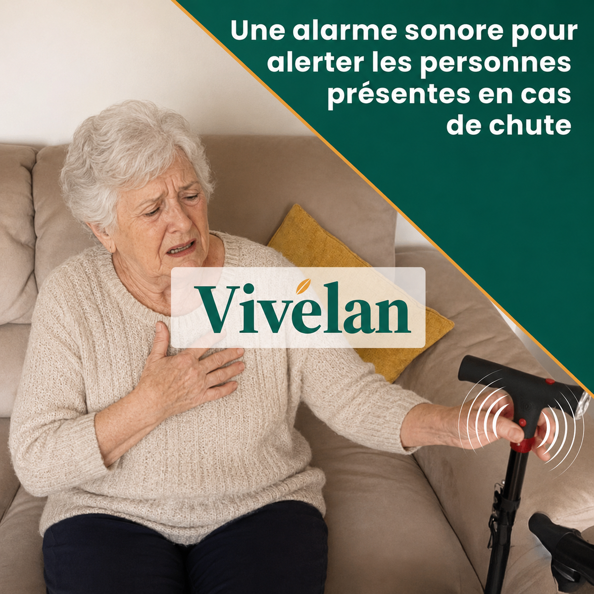 La canne d'appui Vivelan